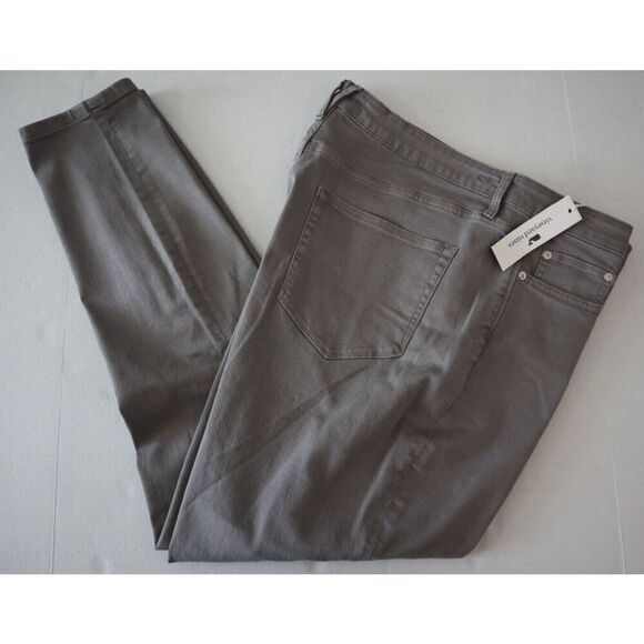 Vineyard Vines Women's Sz 36 Anchor Gray Jamie High-Rise Garment-Dyed Jeans - Picture 12 of 13